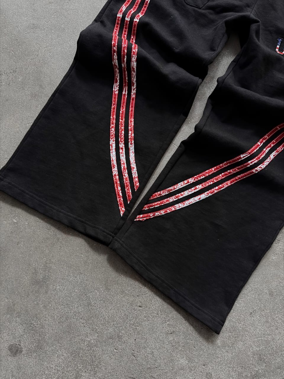 The Oversized USA Terry Trouser - Black