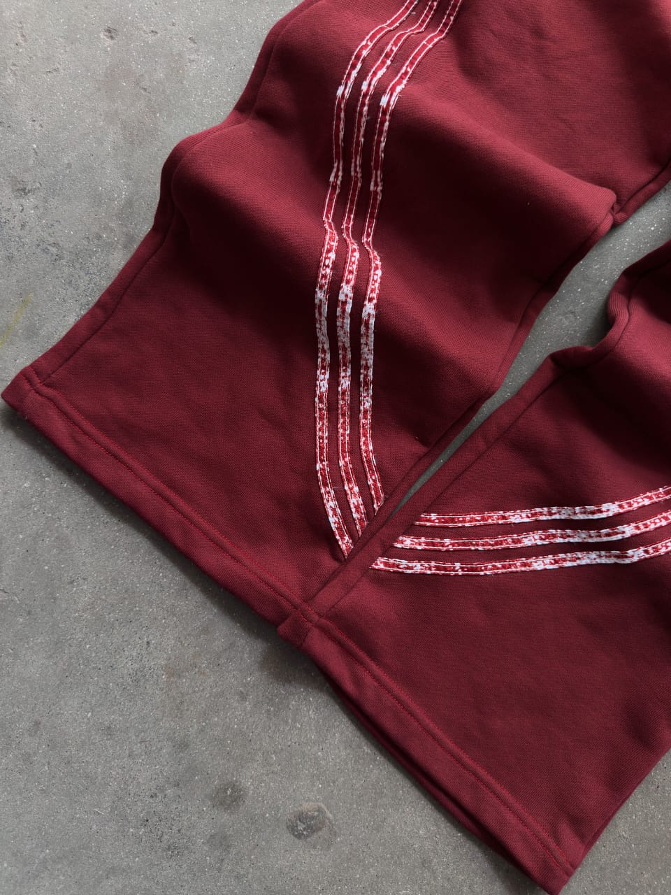 The Oversized USA Terry Trouser - Maroon