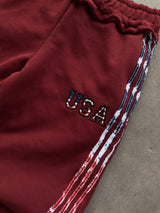The Oversized USA Terry Trouser - Maroon