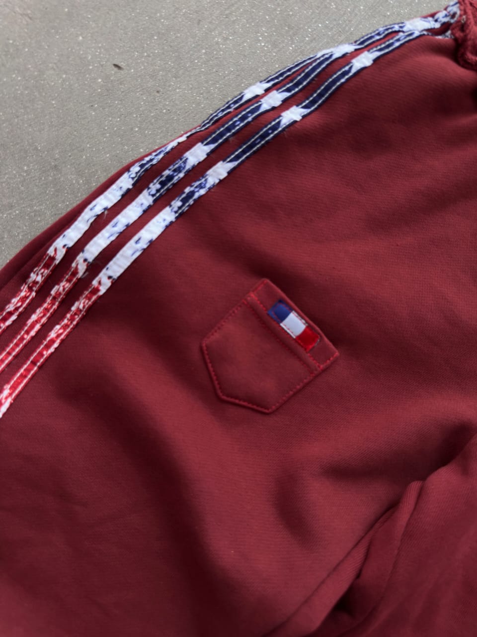 The Oversized USA Terry Trouser - Maroon