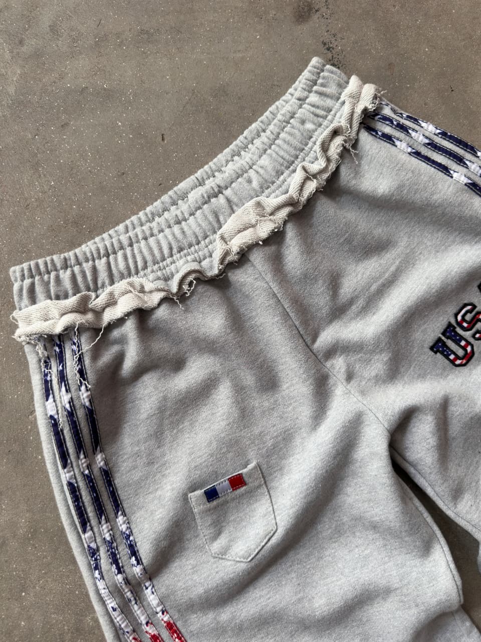 The Oversized USA Terry Trouser - Grey