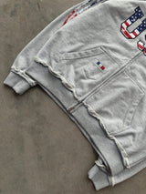 The Oversized USA Terry Hoodie - Grey