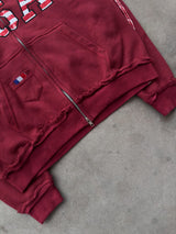 The Oversized USA Terry Hoodie - Maroon