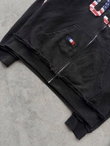 The Oversized USA Terry Hoodie - Black