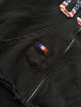 The Oversized USA Terry Hoodie - Black
