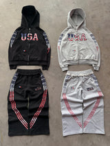 The Oversized USA Terry Couple Set