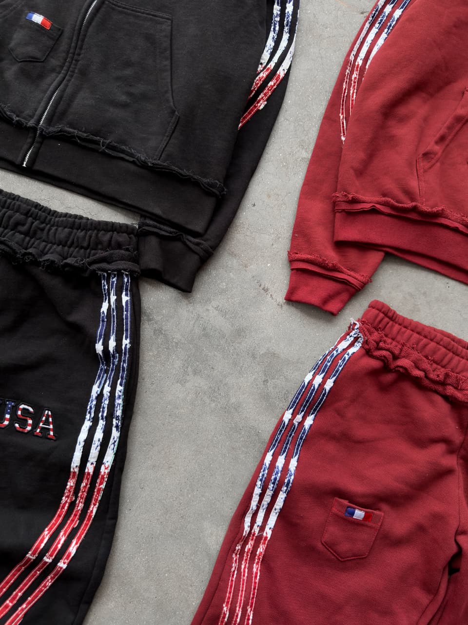 The Oversized USA Terry Couple Set